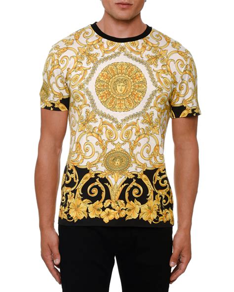 men's versace t-shirt sale|Versace t shirt men price.